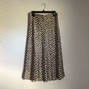 NWT J Crew Polka Dot Midi Skirt